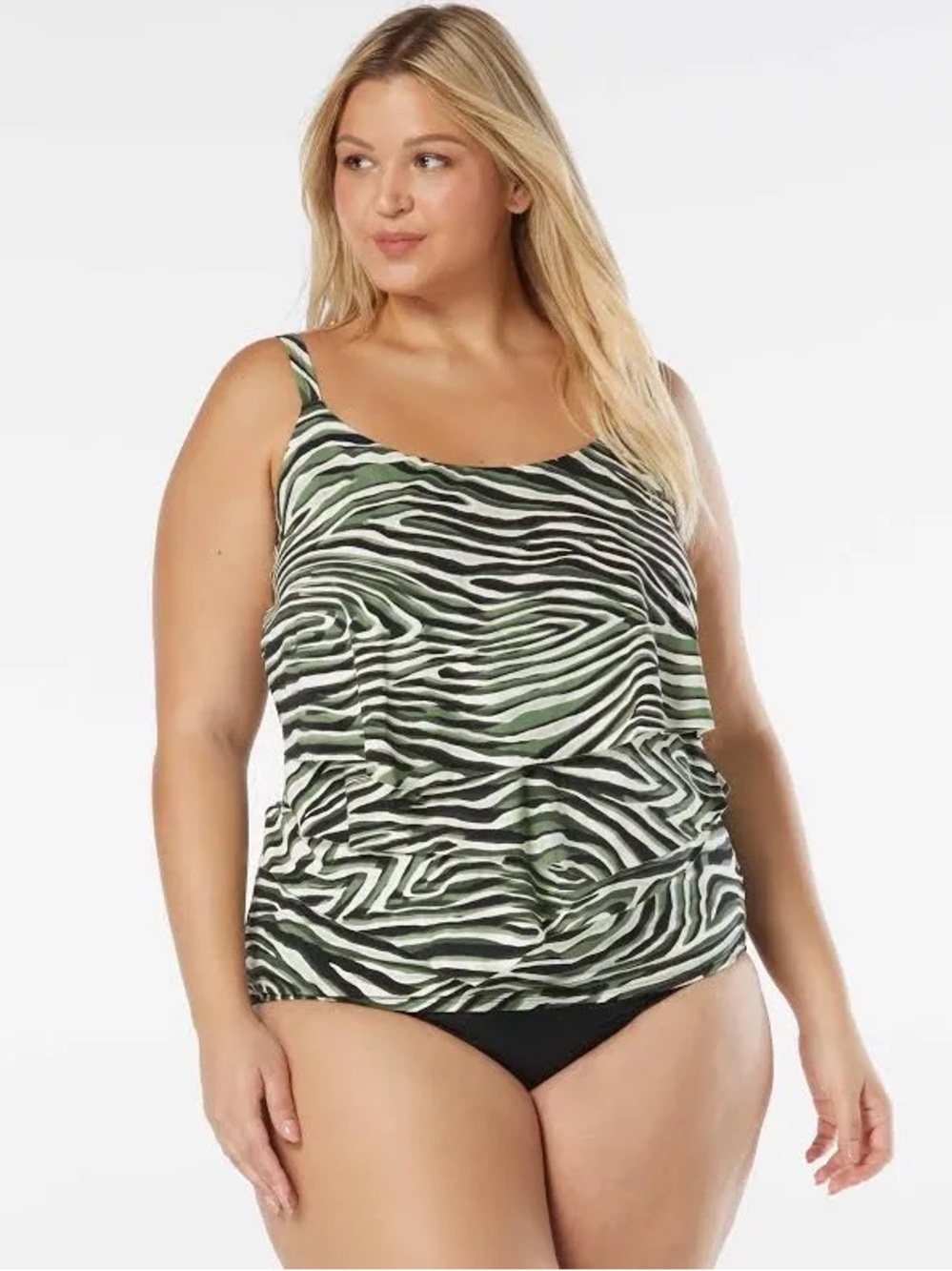 COCO REEF Aura Ruffle Bra Sized Underwire Tankini 40C